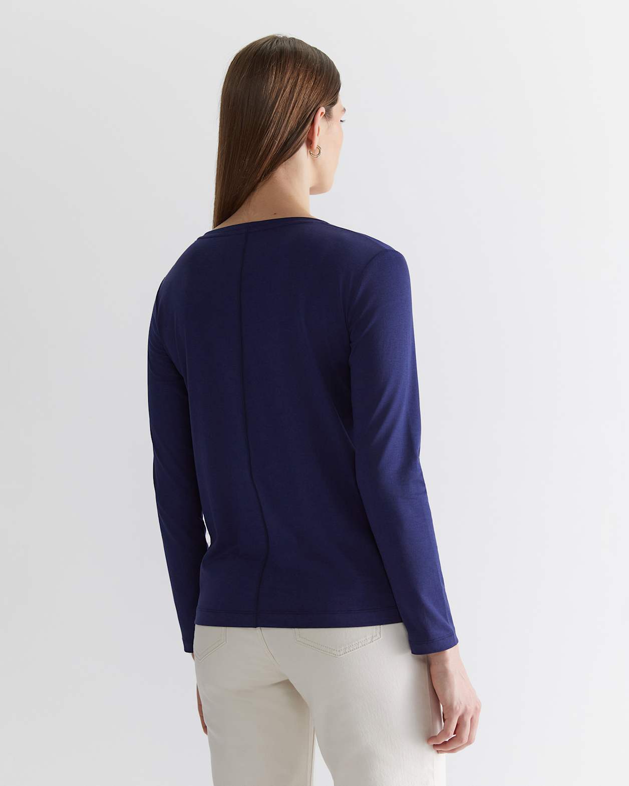 Lola Long Sleeve Tee in NAVY