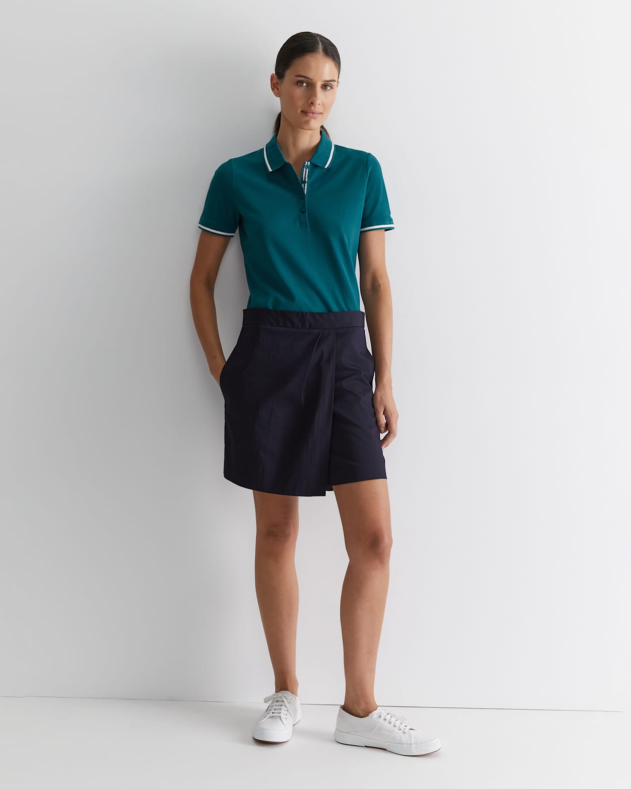 Jodie Pique Polo in TEAL