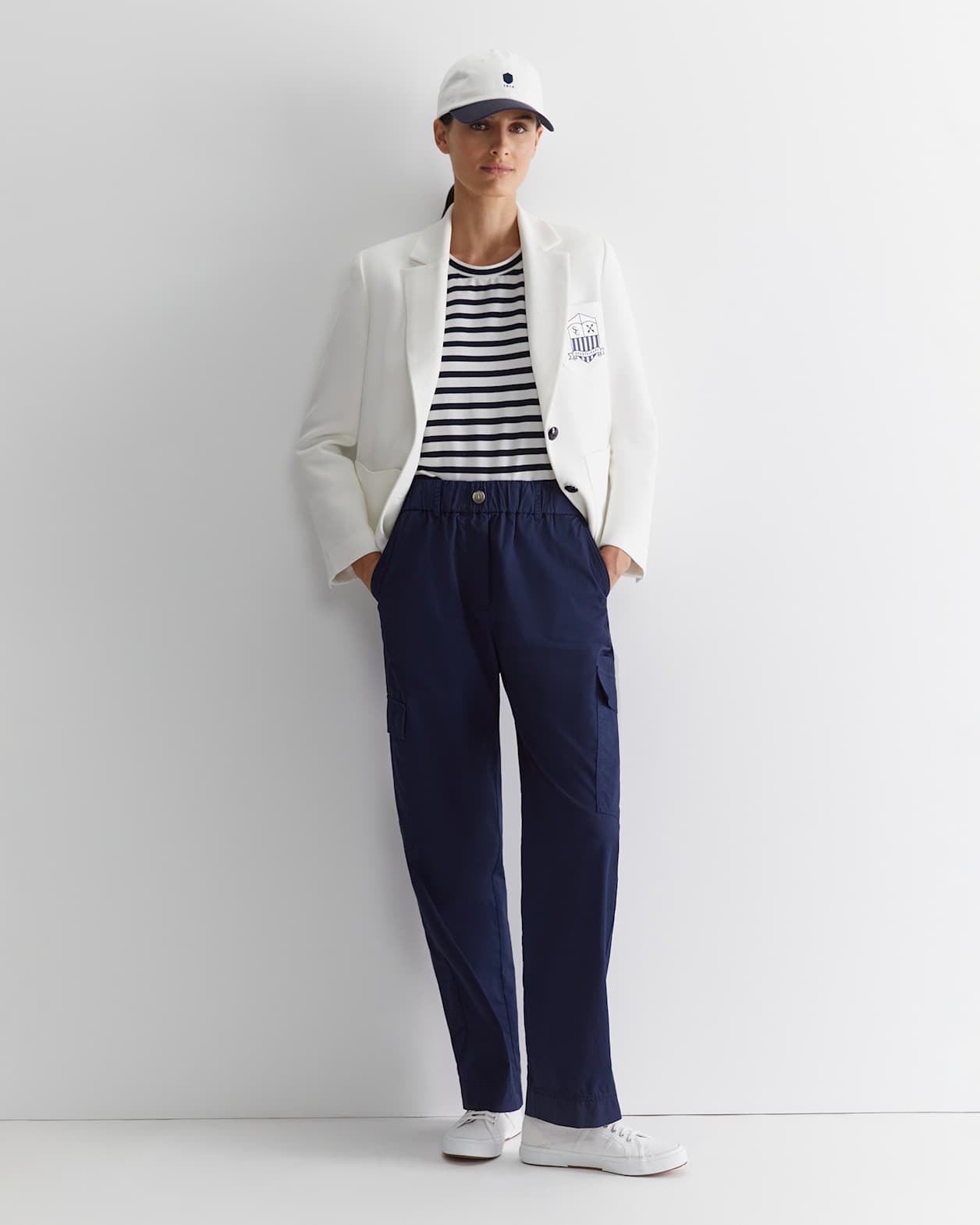 Mila Cargo Pant in NAVY