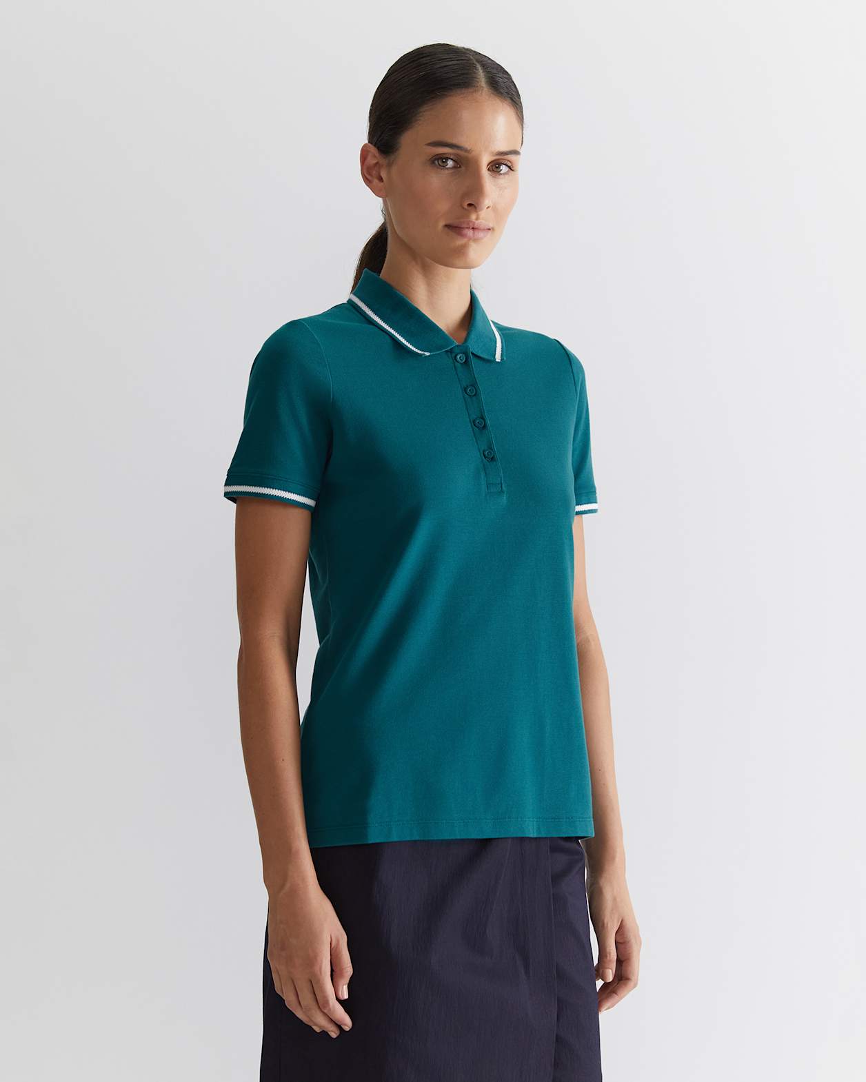 Jodie Pique Polo in TEAL
