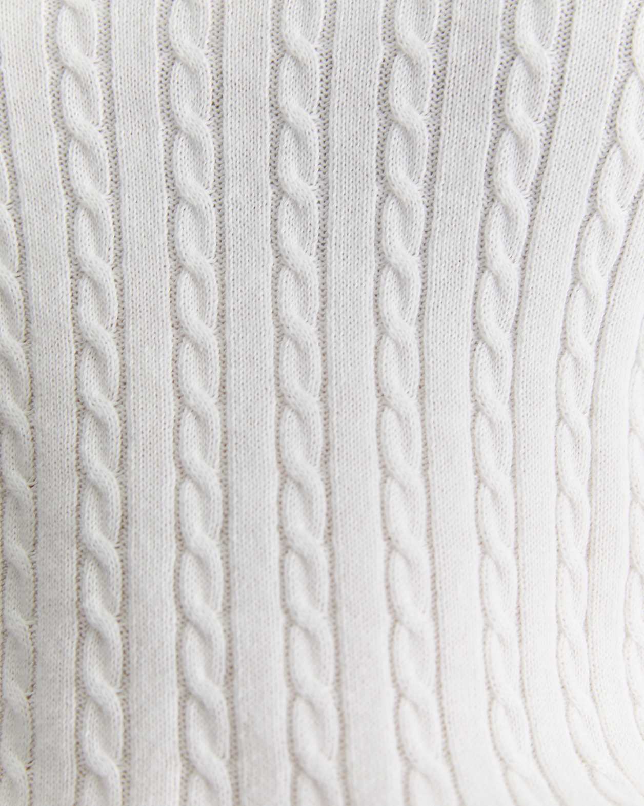 Elka Cable Polo in WHITE