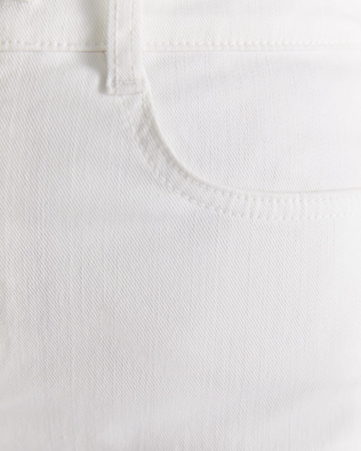 Brodie Denim Skirt in WHITE