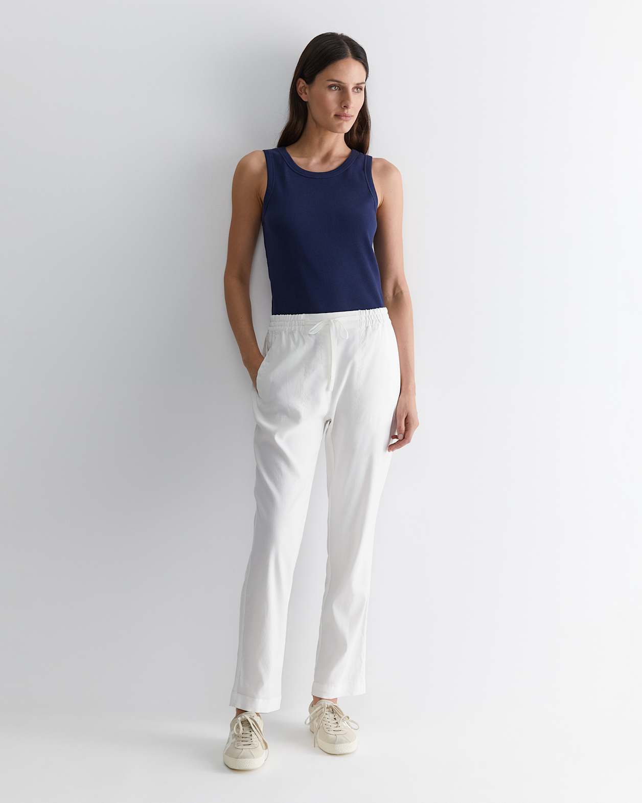 Rosa Linen Pant in WHITE