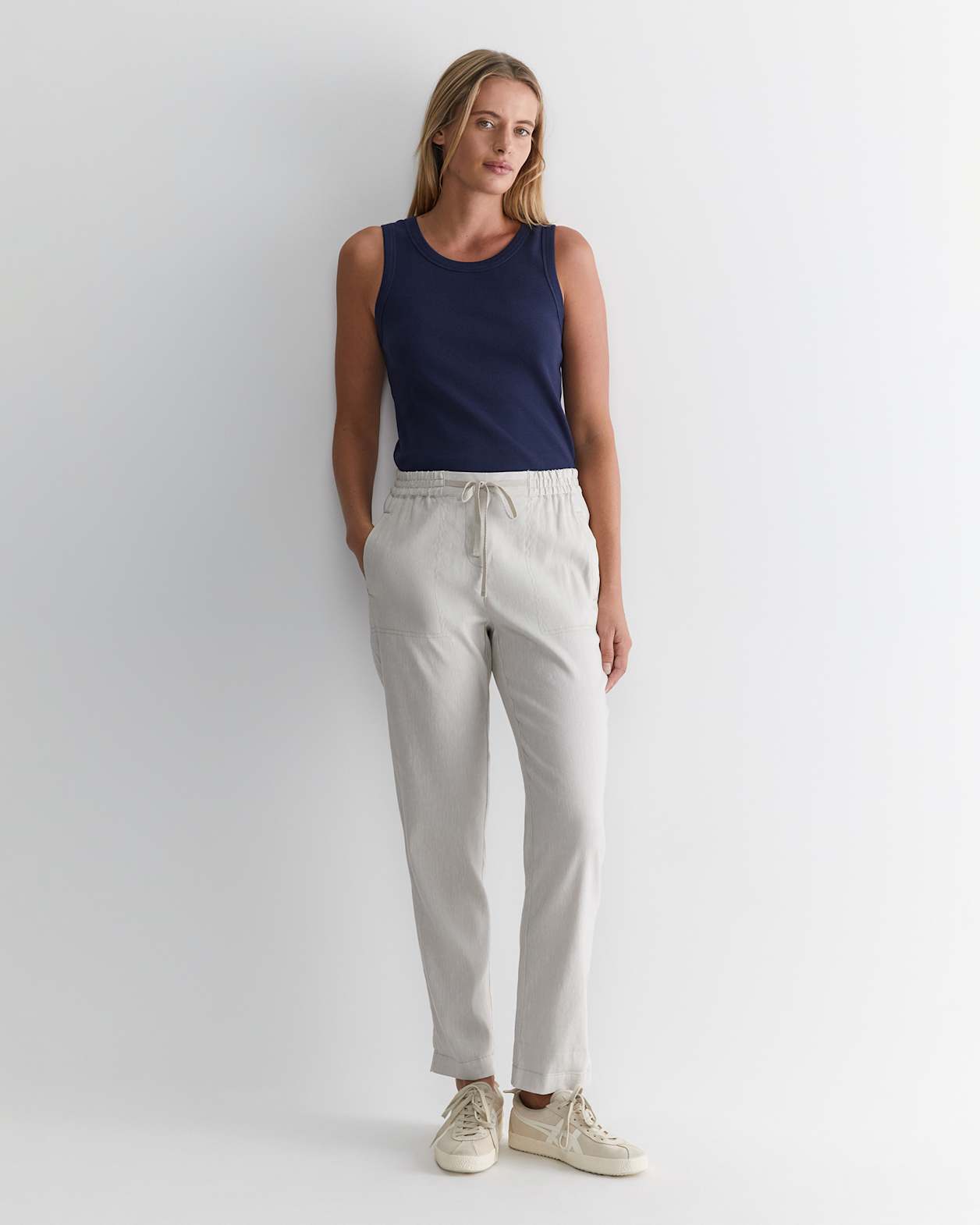 Rosa Linen Pant in NATURAL