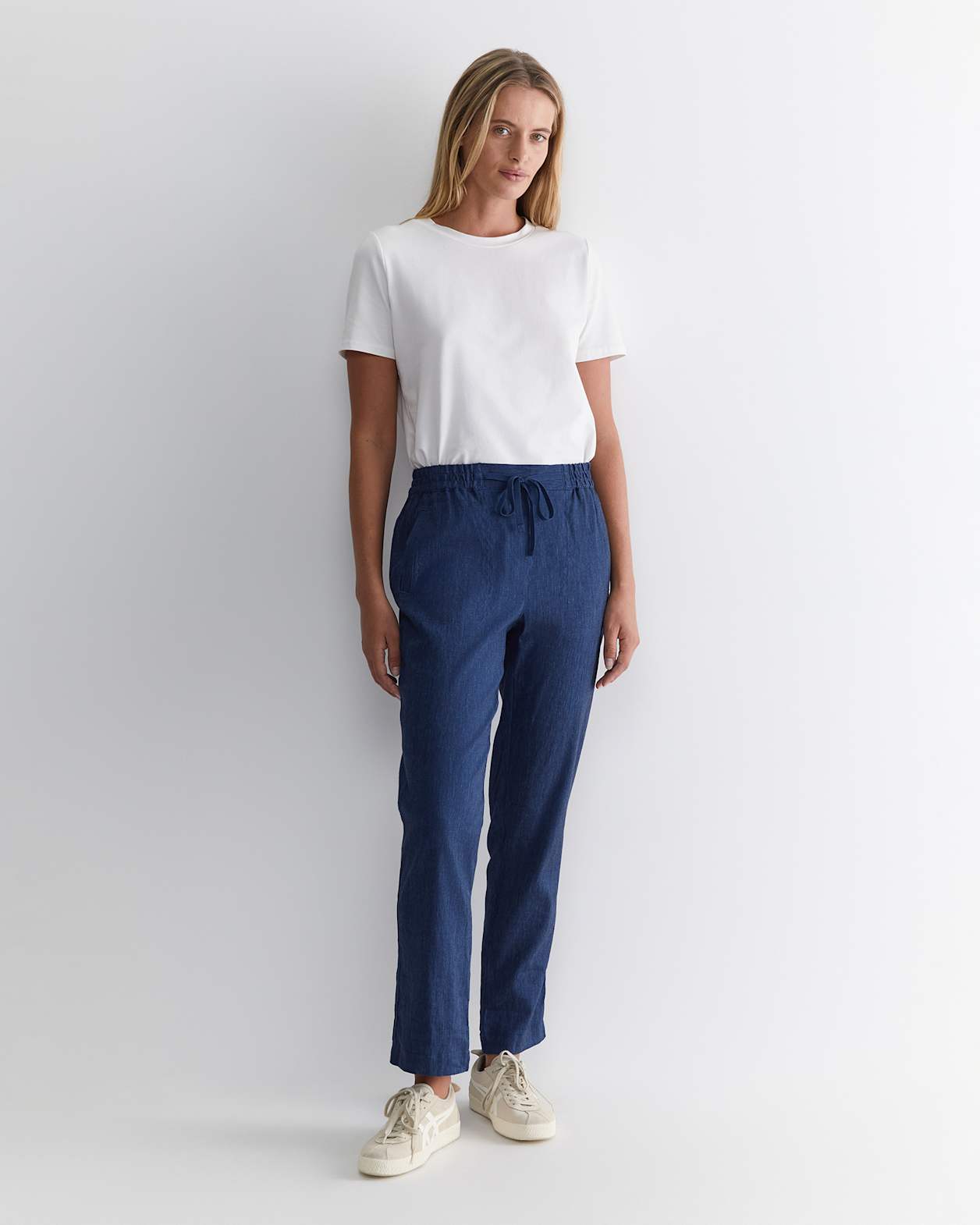 Rosa Linen Pant in INDIGO