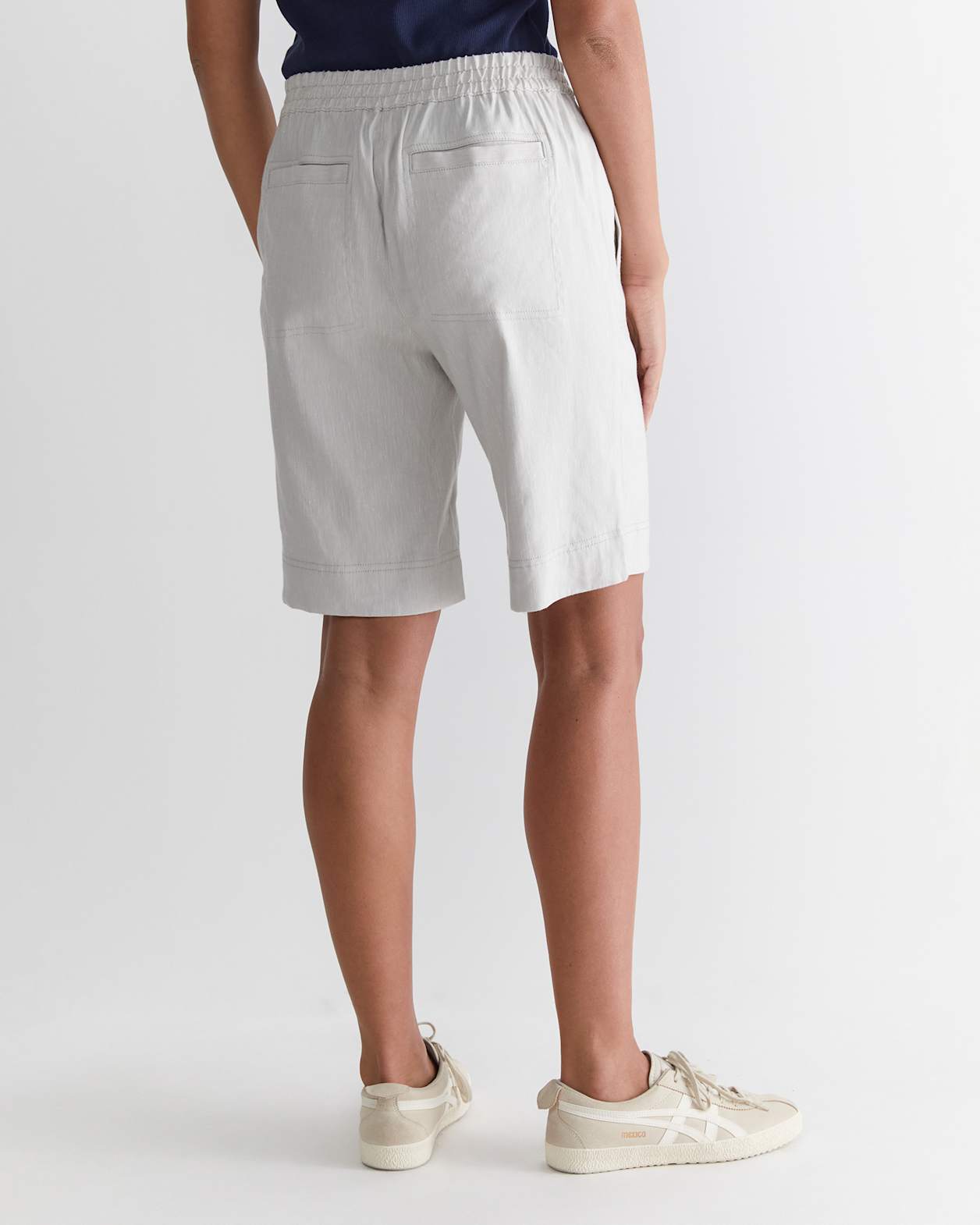 Rosa Linen Short in NATURAL