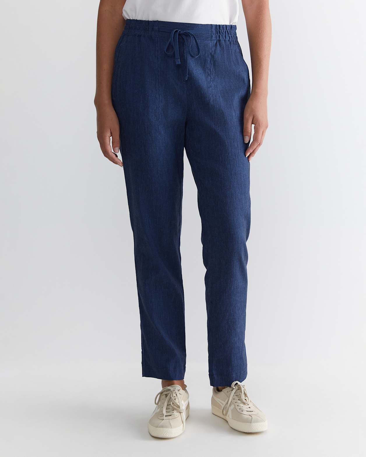 Rosa Linen Pant in INDIGO