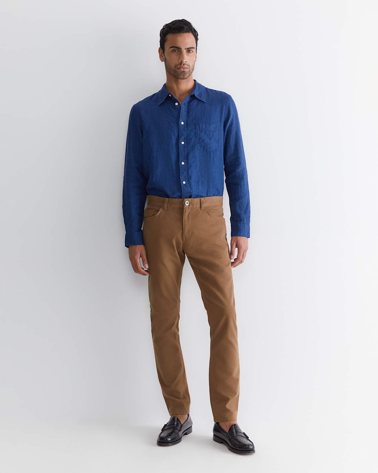 Tapered Bedford Jean in CHESTNUT