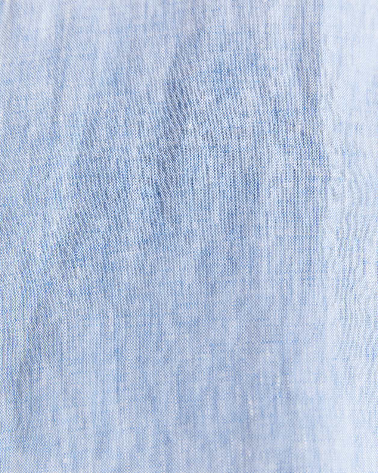 Long Sleeve Linen Shirt in CHAMBRAY