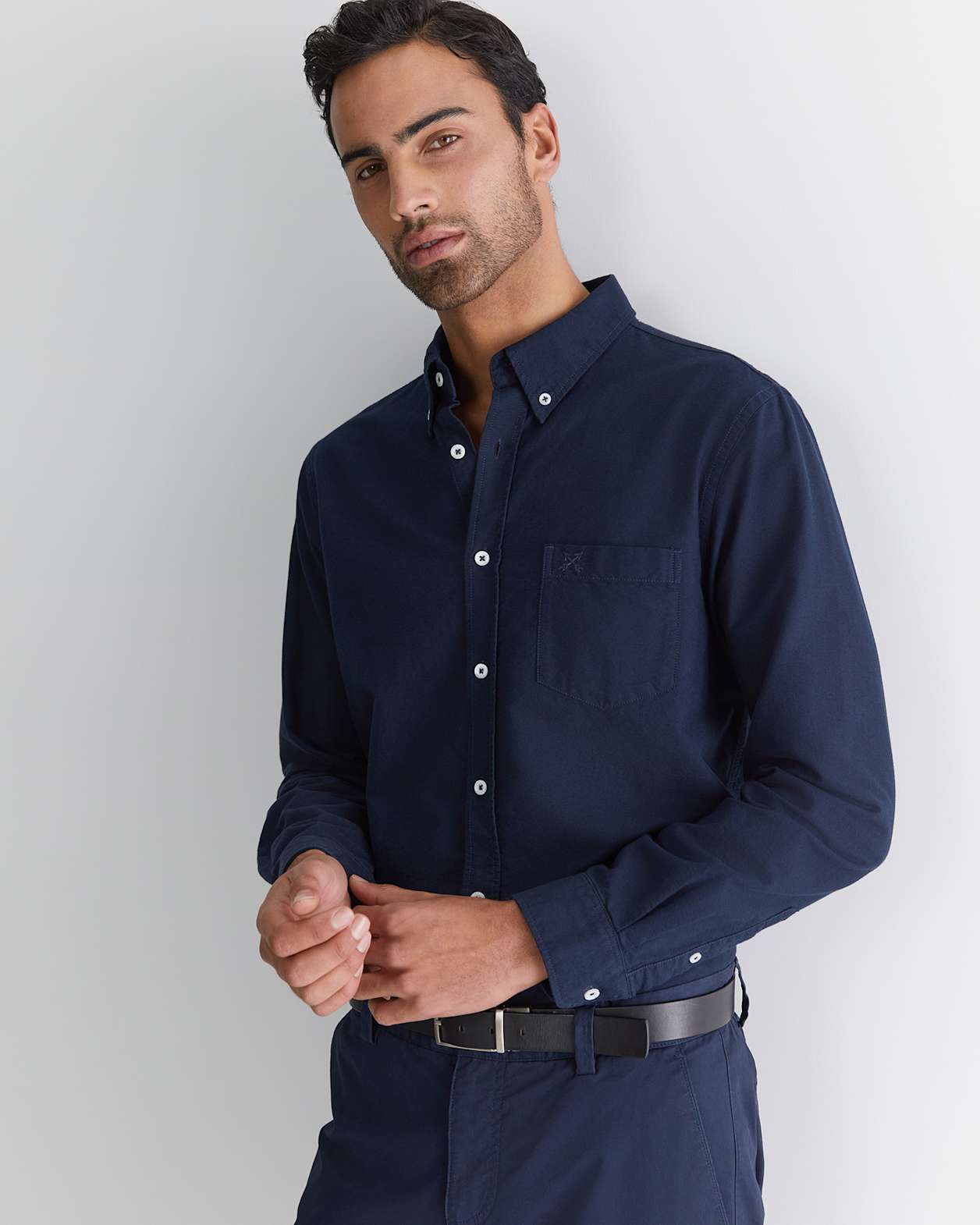 Oxford Long Sleeve Shirt in CLASSIC NAVY