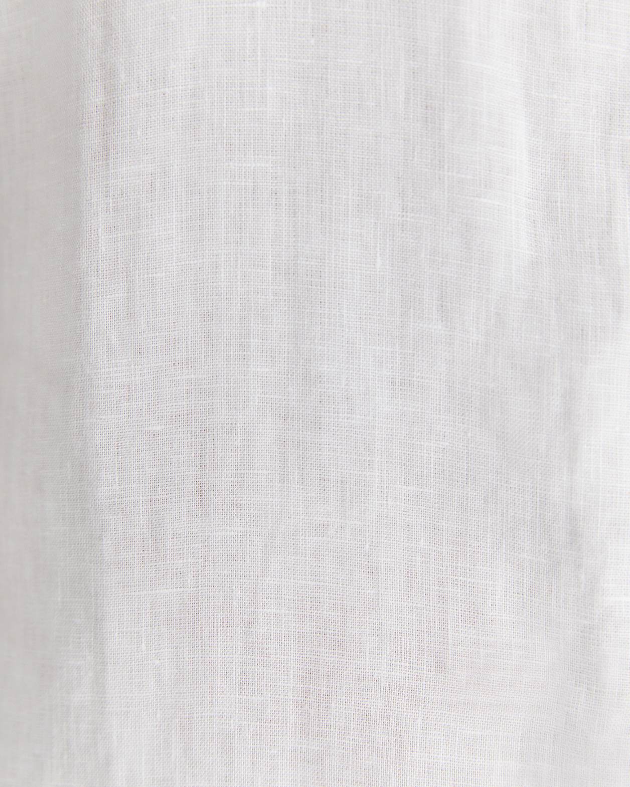 Short Sleeve Linen Shirt in WHITE