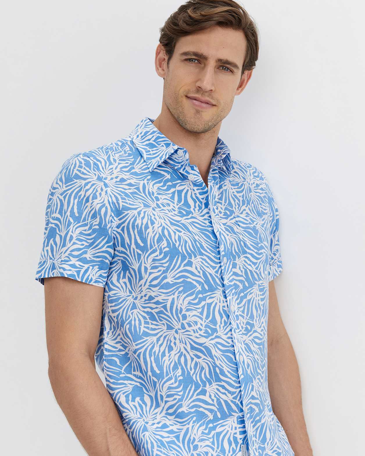 Hogan Short Sleeve Shirt in BLUE MULTI