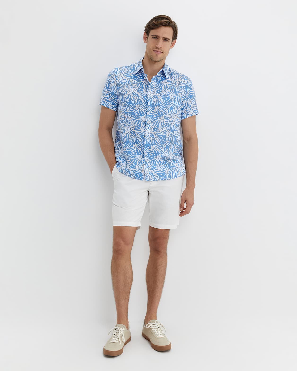 Hogan Short Sleeve Shirt in BLUE MULTI