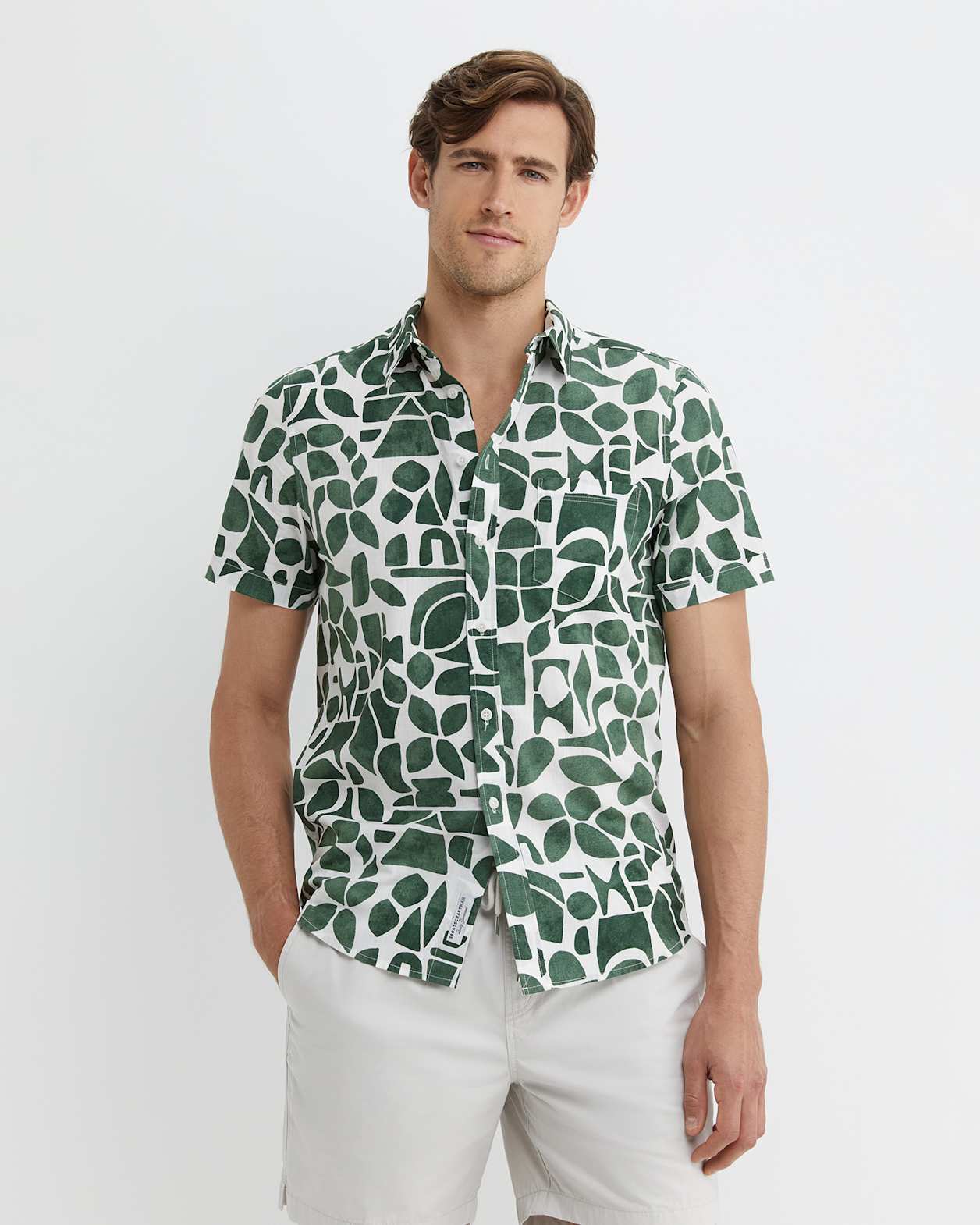 Ezra Short Sleeve Shirt in ELM