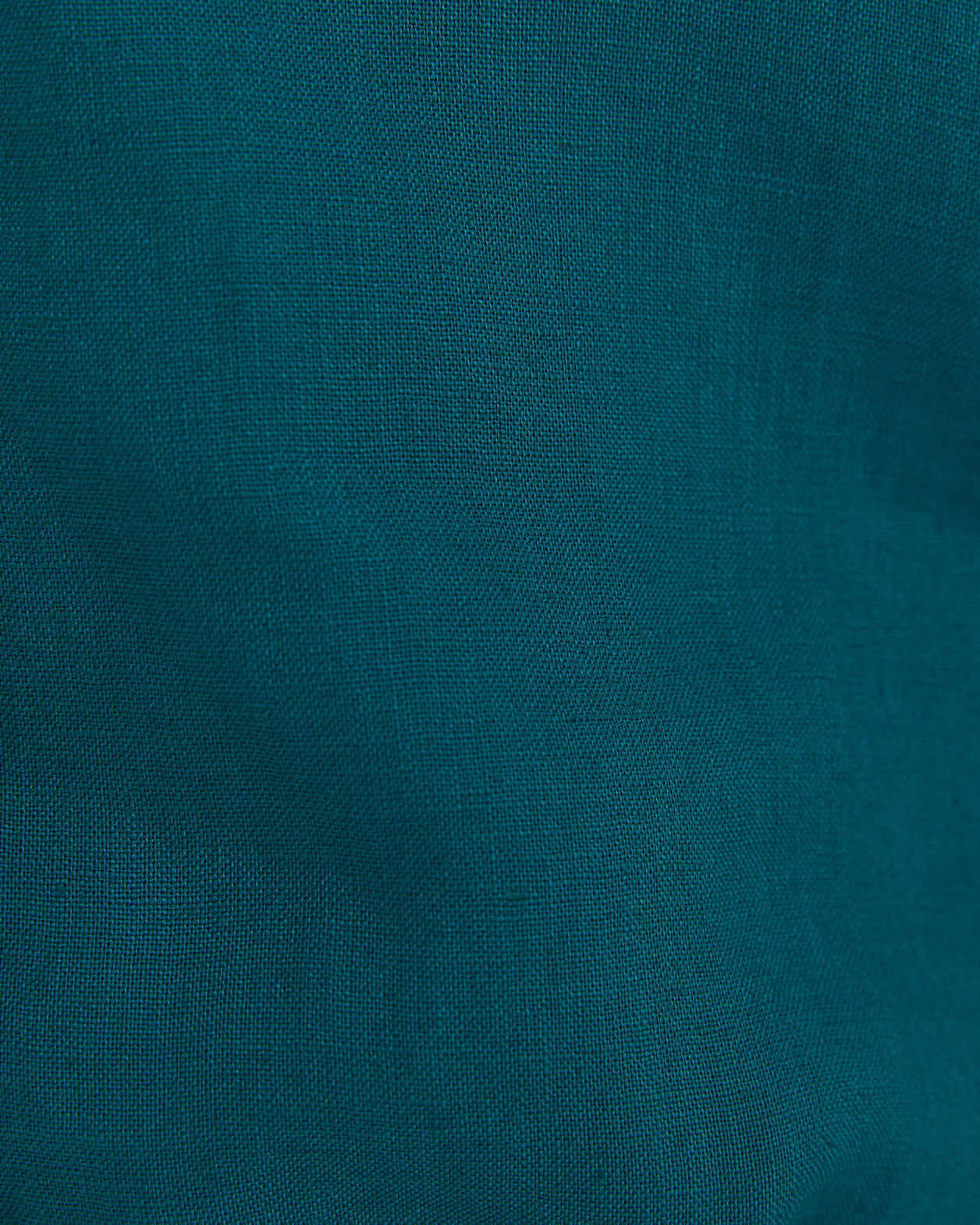 Long Sleeve Linen Shirt in DARK TEAL