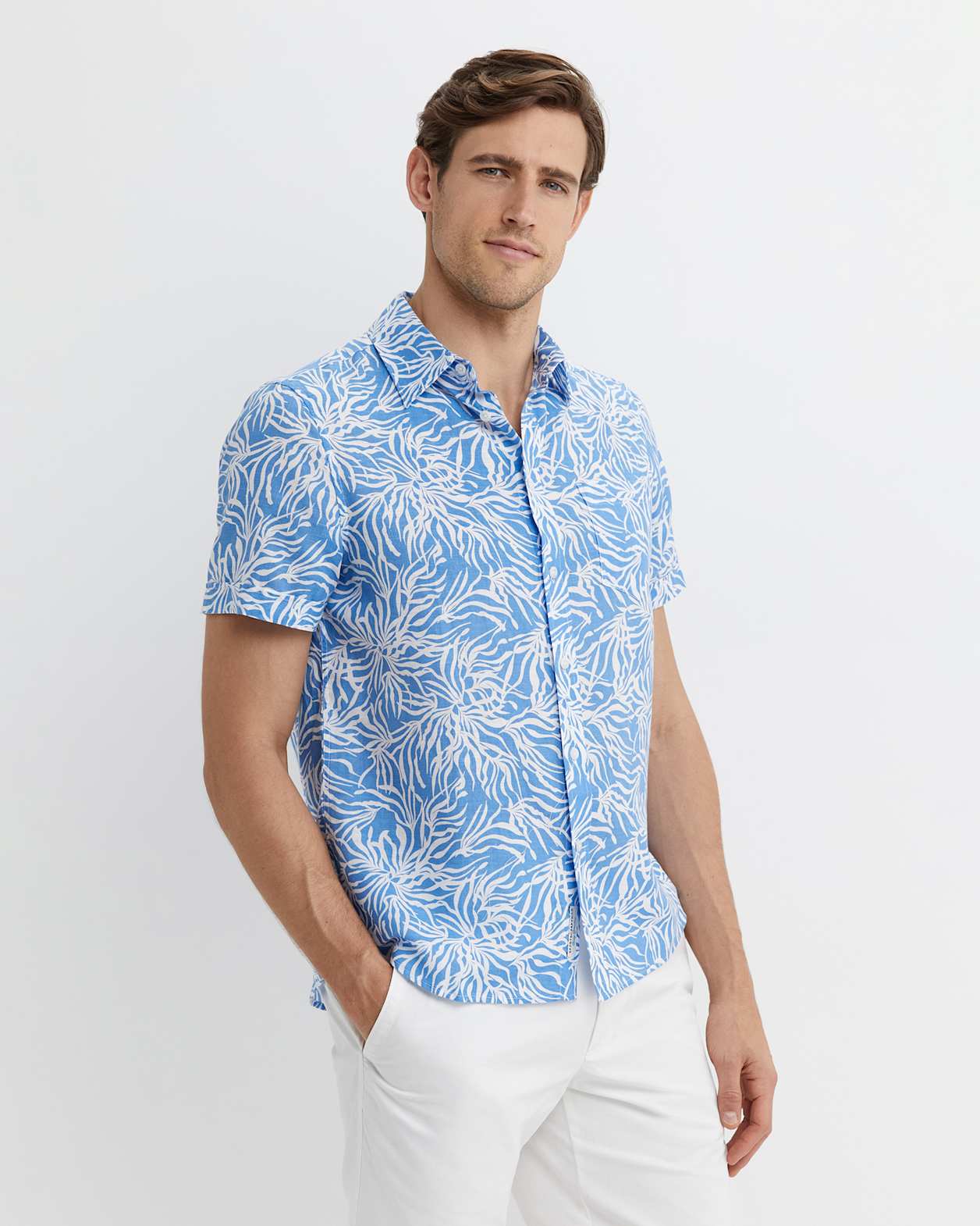 Hogan Short Sleeve Shirt in BLUE MULTI