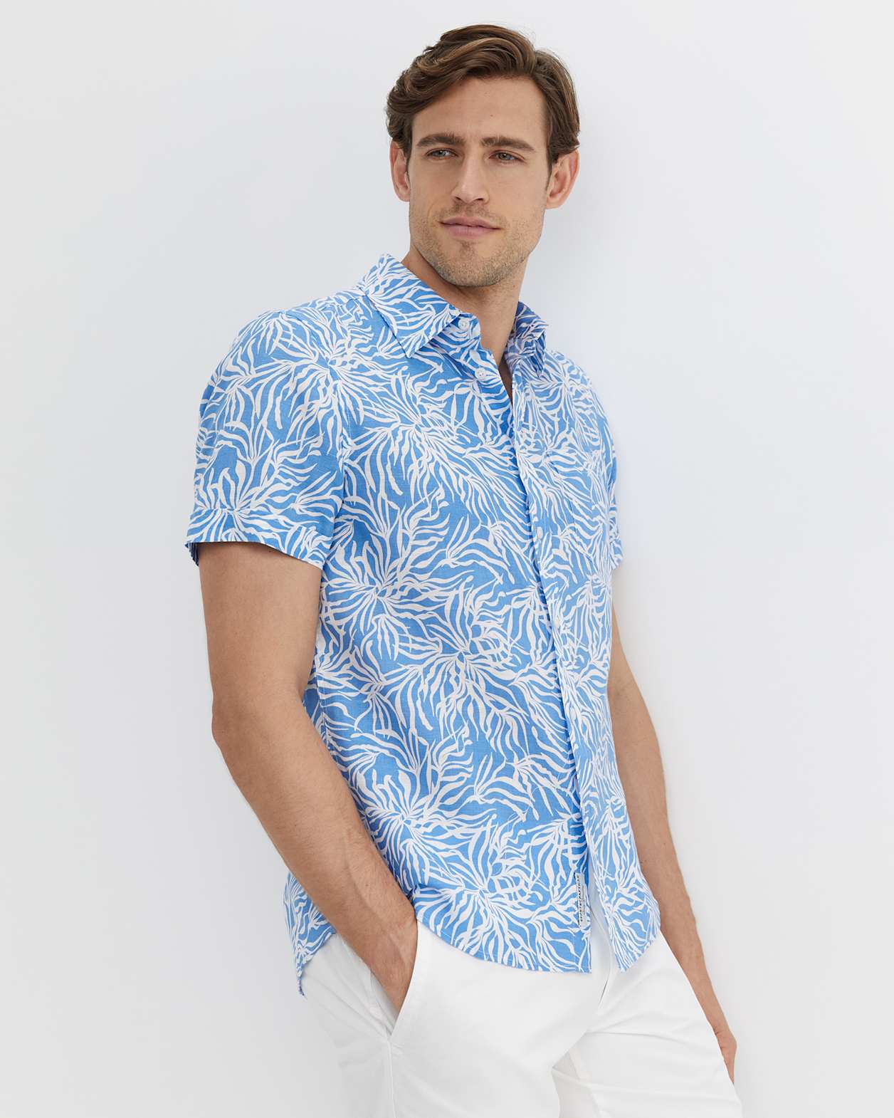 Hogan Short Sleeve Shirt in BLUE MULTI