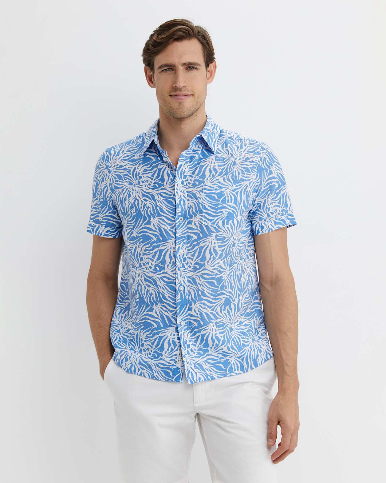 Hogan Short Sleeve Shirt in BLUE MULTI