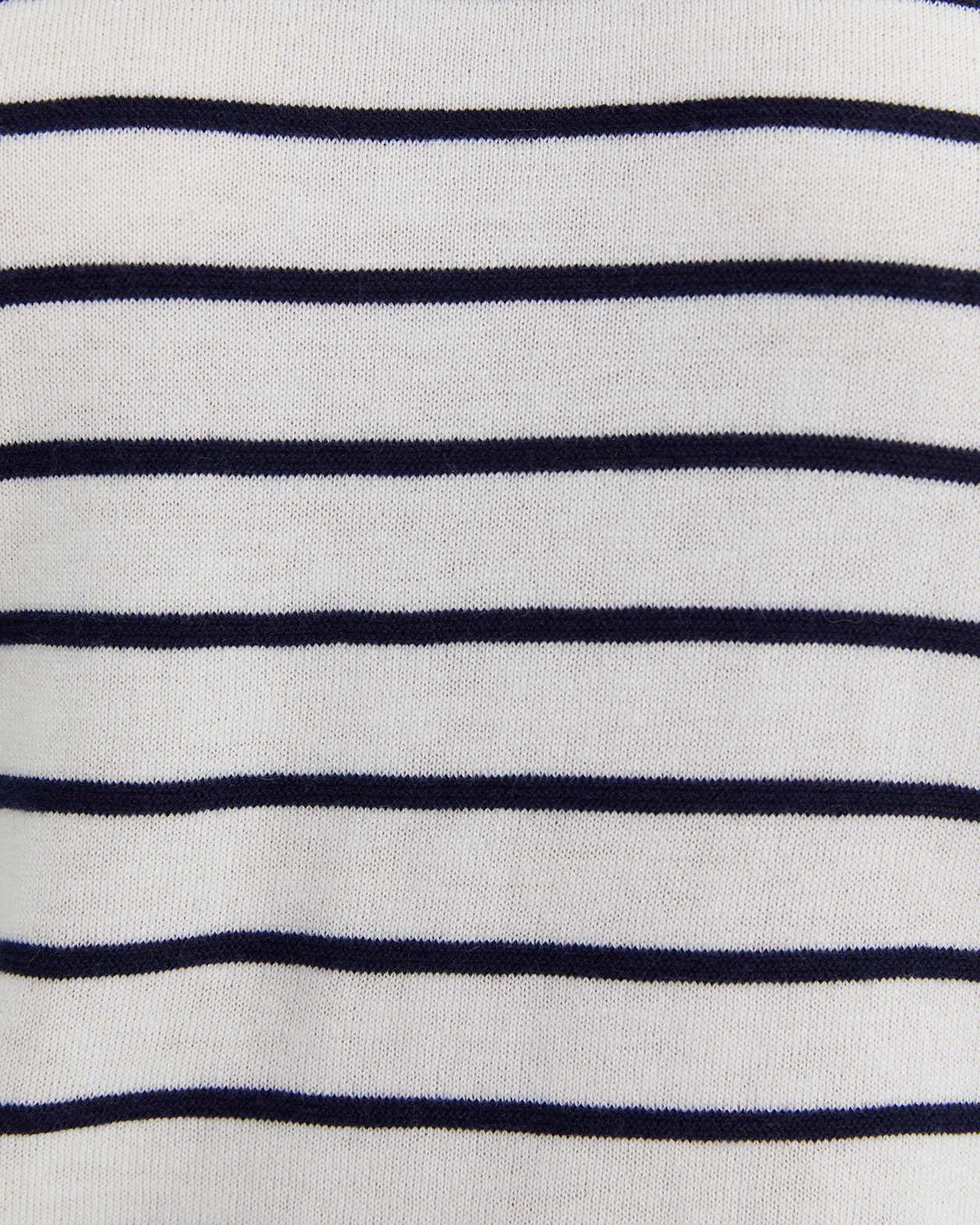 Laurina Knit Tee in IVORY/NAVY