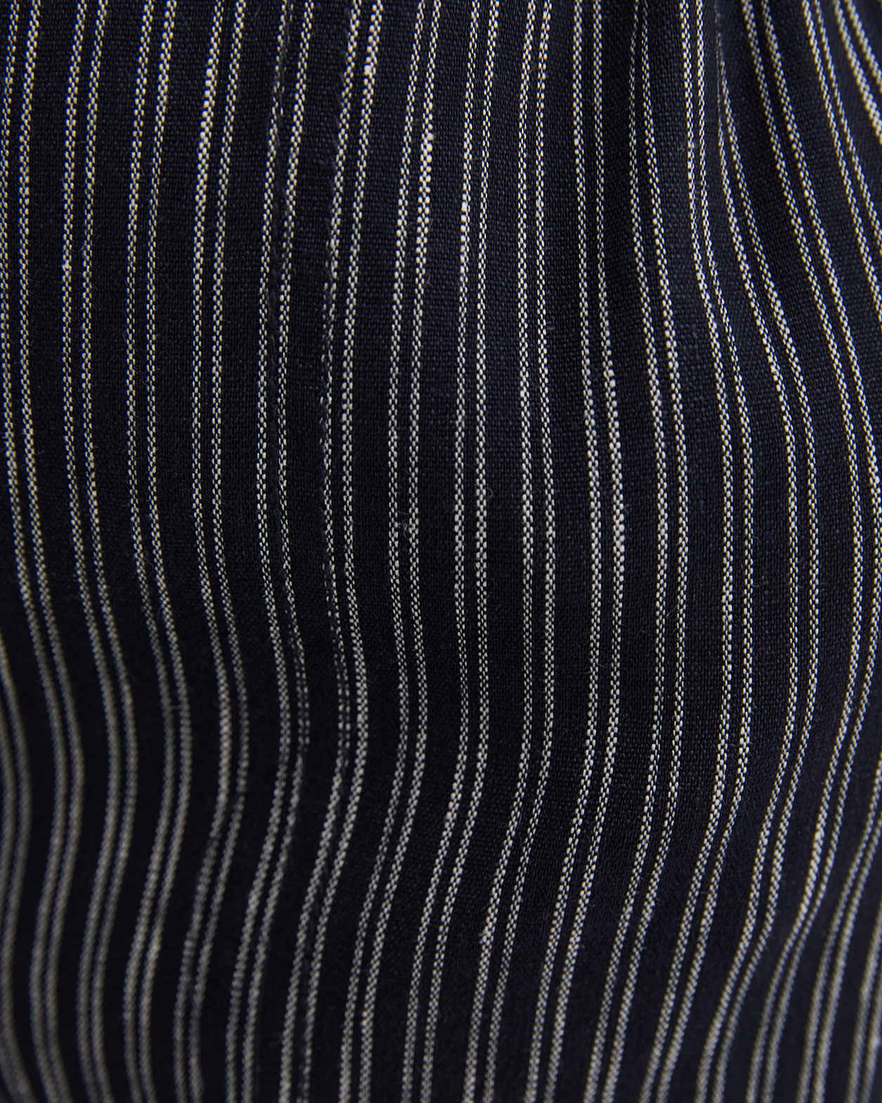 Rosa Stripe Crop Linen Pant in NAVY/WHITE