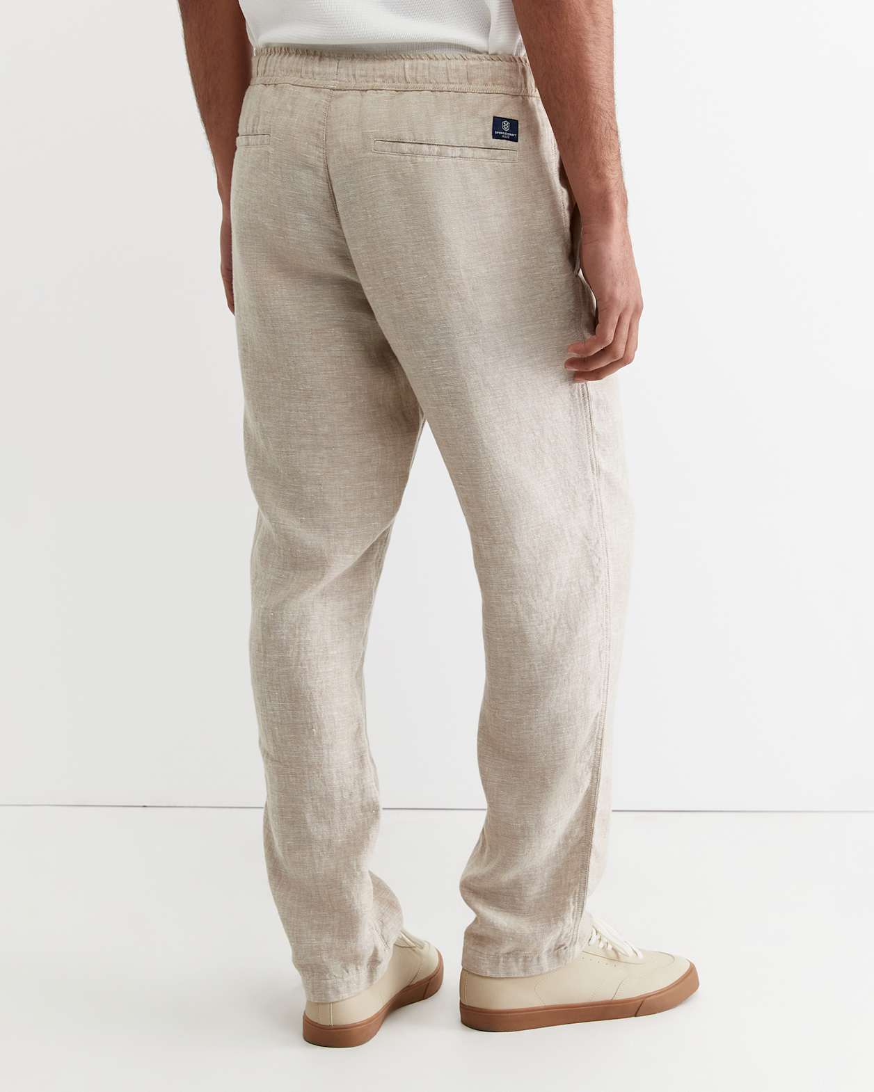 Caffery Yarn Dyed Linen Pant in CAPPUCCINO