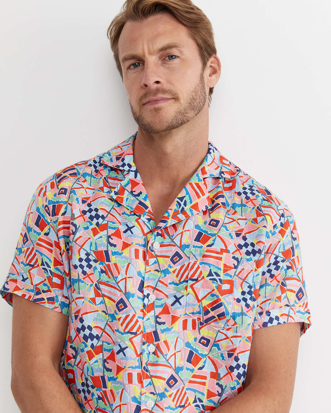 Mac Short Sleeve Liberty Cuban Shirt in MULTI
