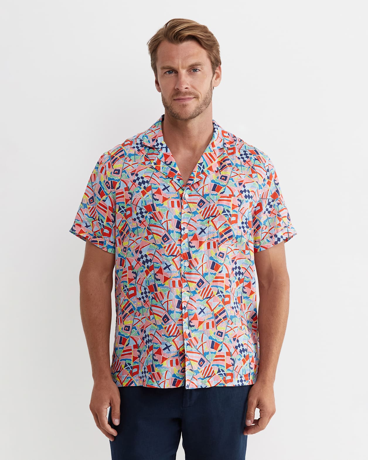 Mac Short Sleeve Liberty Cuban Shirt in MULTI
