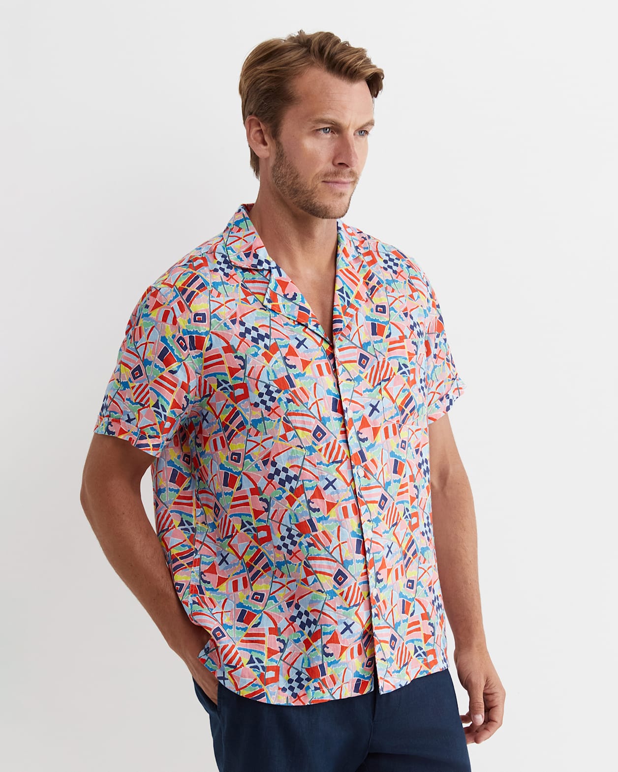 Mac Short Sleeve Liberty Cuban Shirt in MULTI