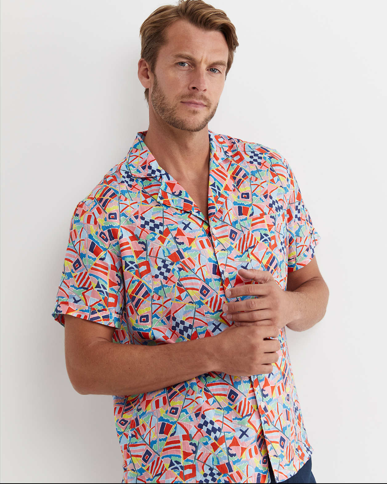 Mac Short Sleeve Liberty Cuban Shirt in MULTI