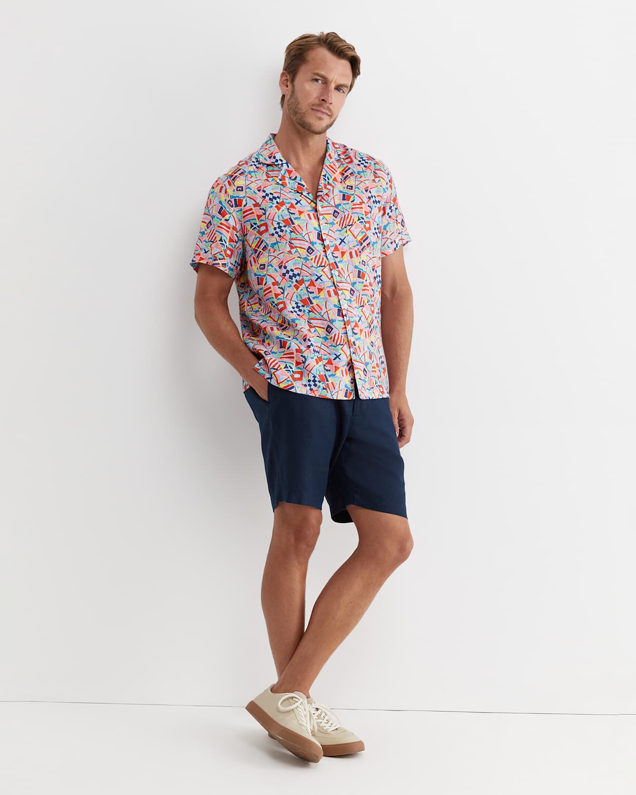 Mac Short Sleeve Liberty Cuban Shirt in MULTI