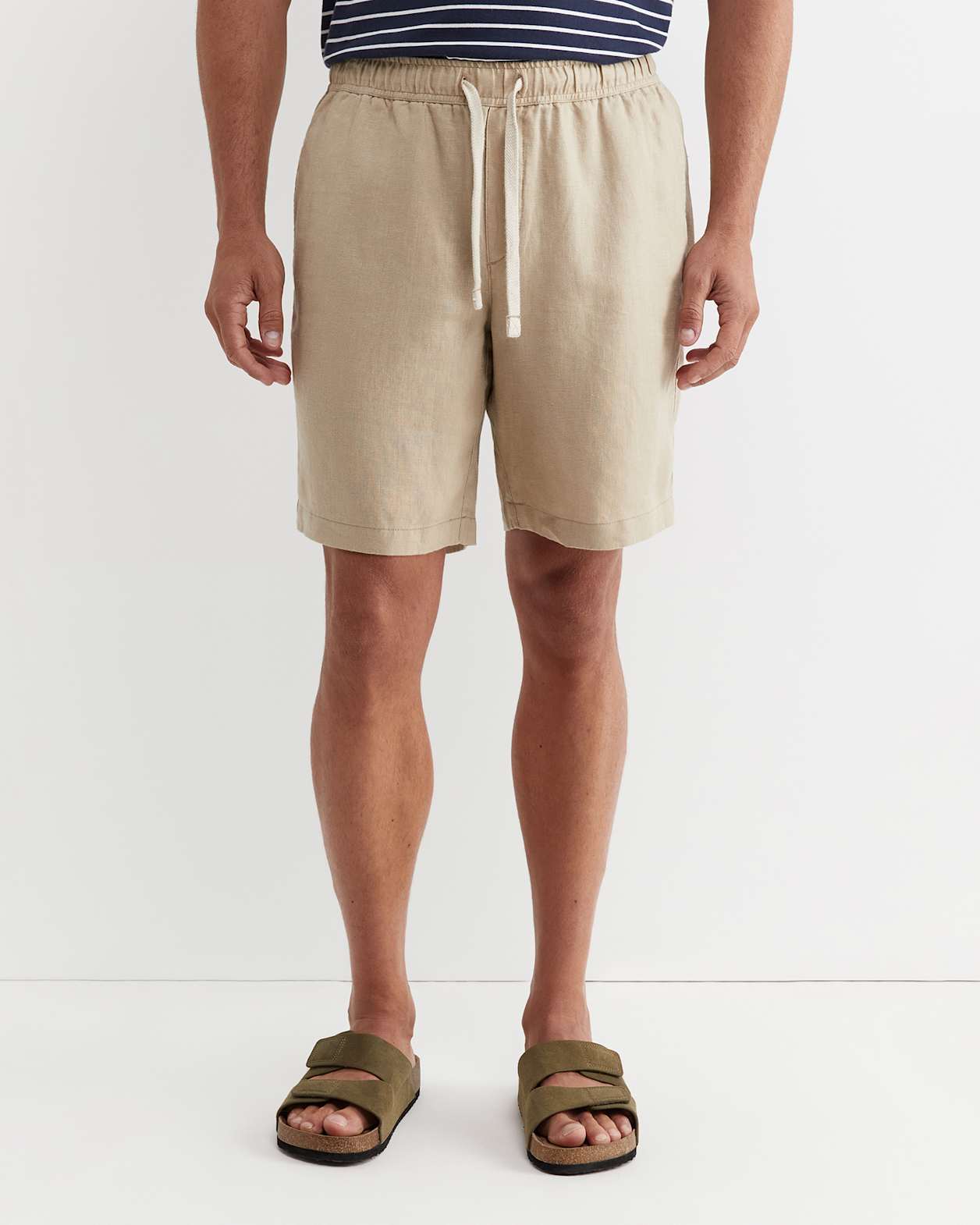 Caffery Linen Short in CAPPUCCINO