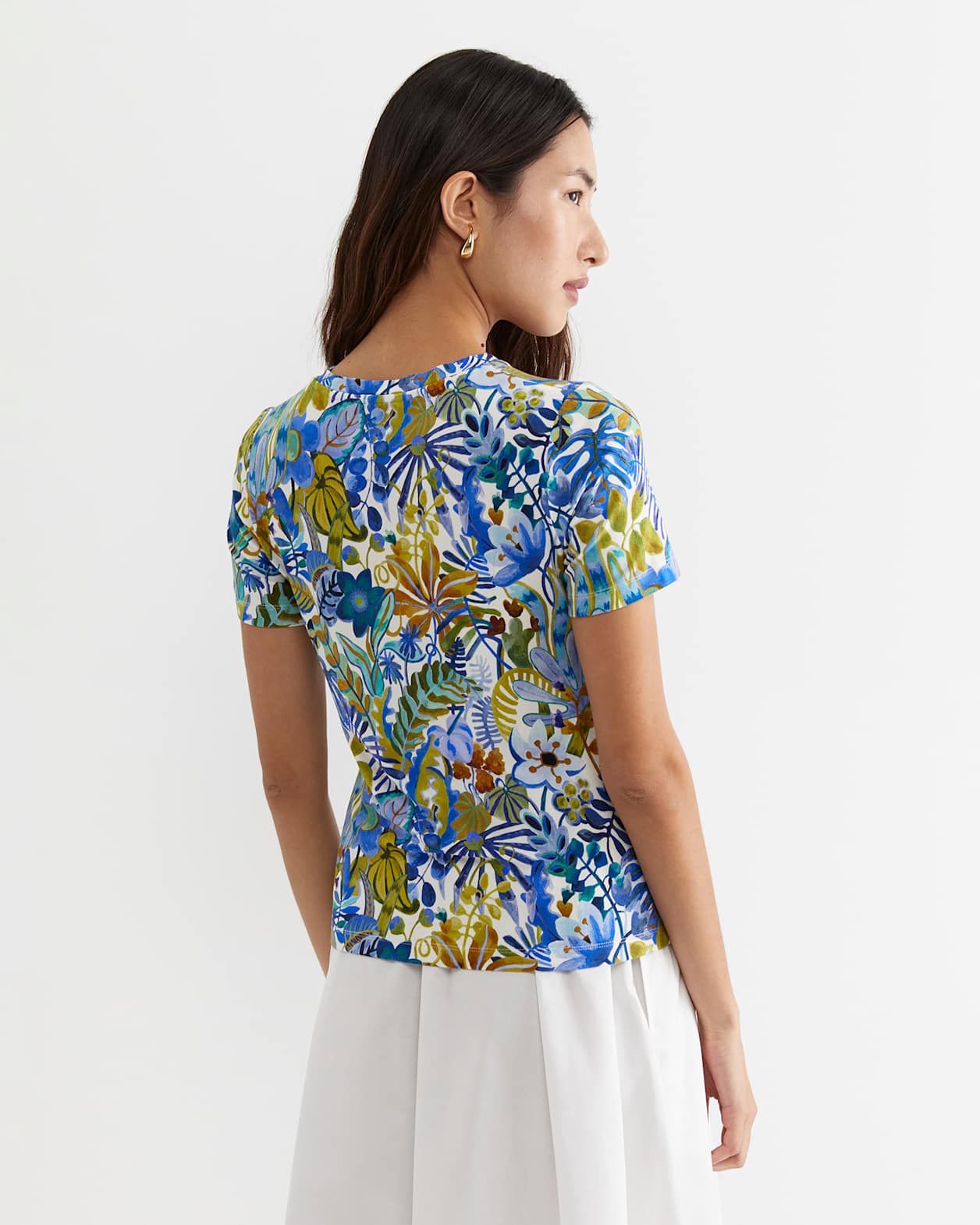 Jungle Short Sleeve Liberty Tee in BLUE MULTI