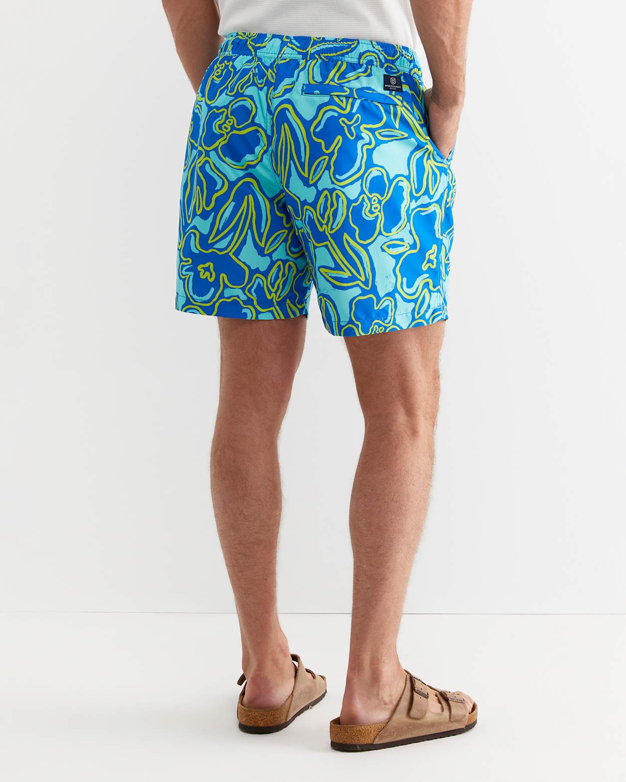 Giles Swim Short in BLUE MULTI