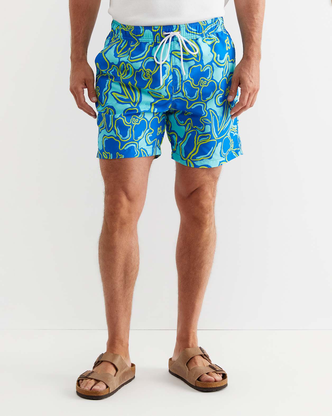 Giles Swim Short in BLUE MULTI
