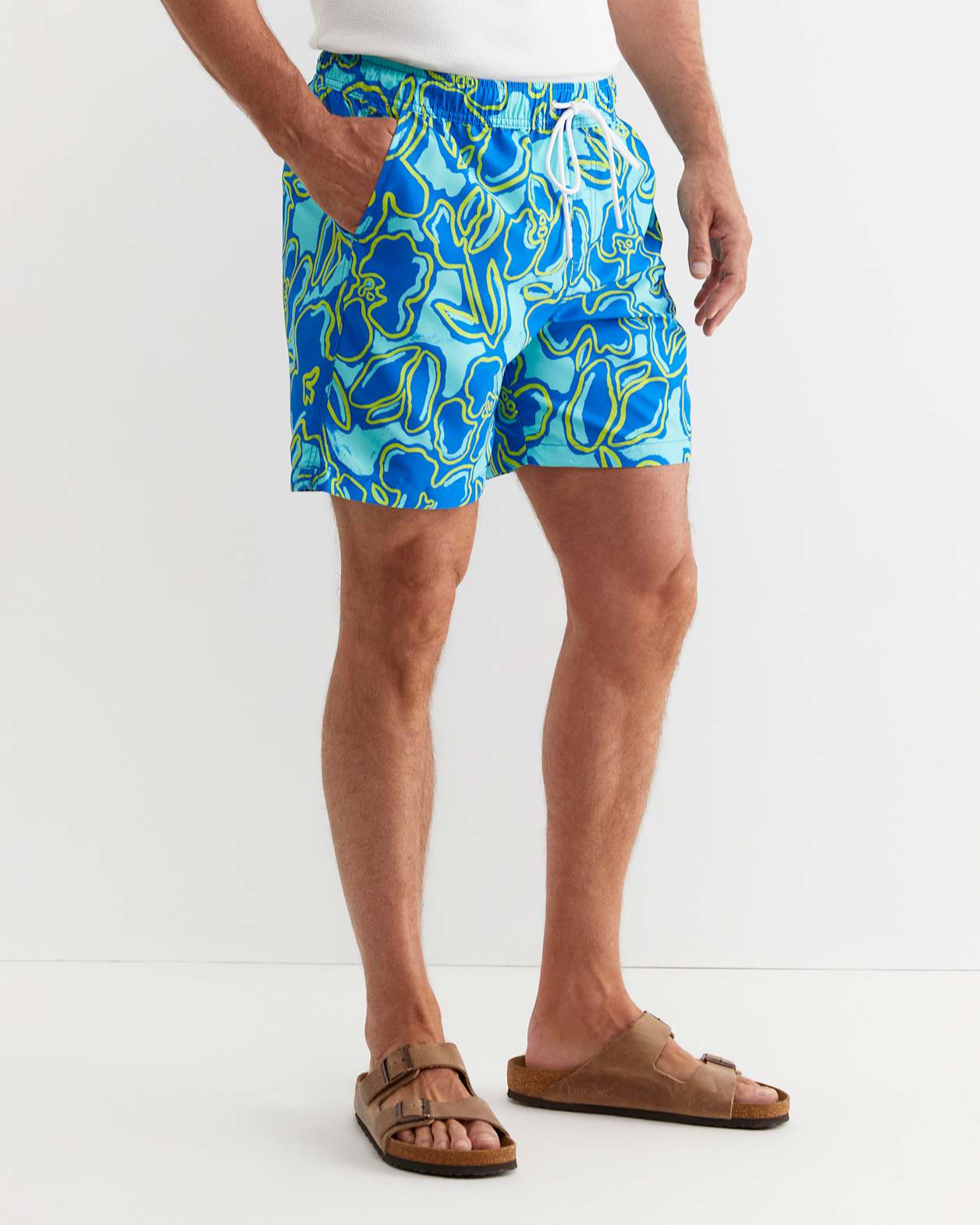 Giles Swim Short in BLUE MULTI