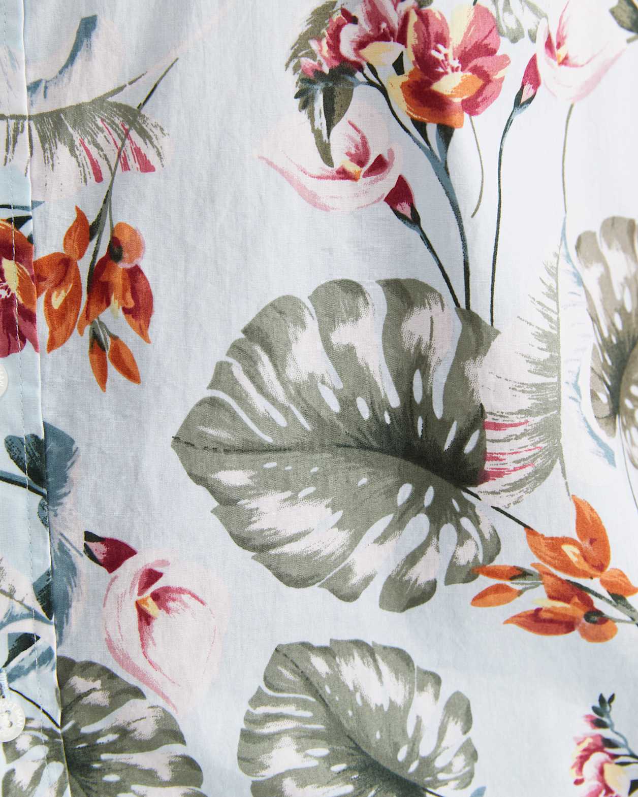 Percy Short Sleeve Cotton Shirt in BLUE MULTI