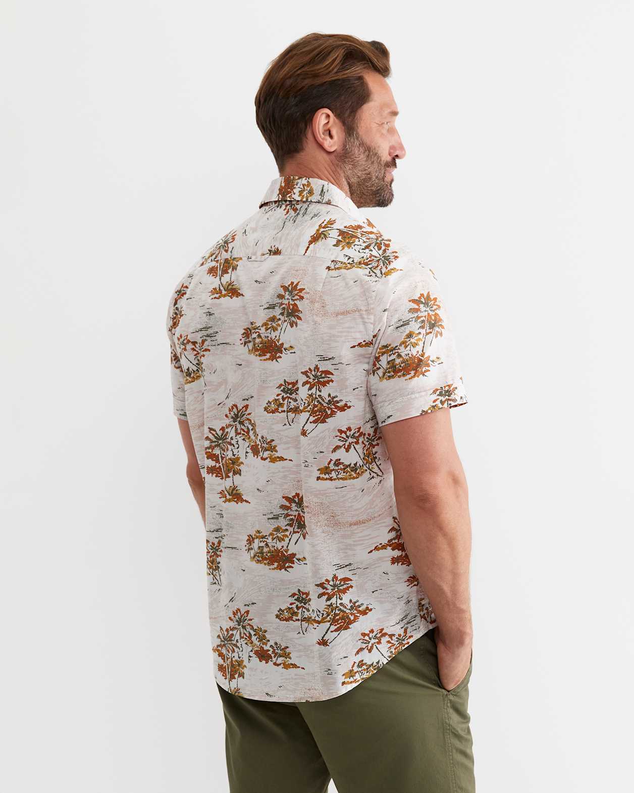 Somers Short Sleeve Cotton Shirt in MULTI