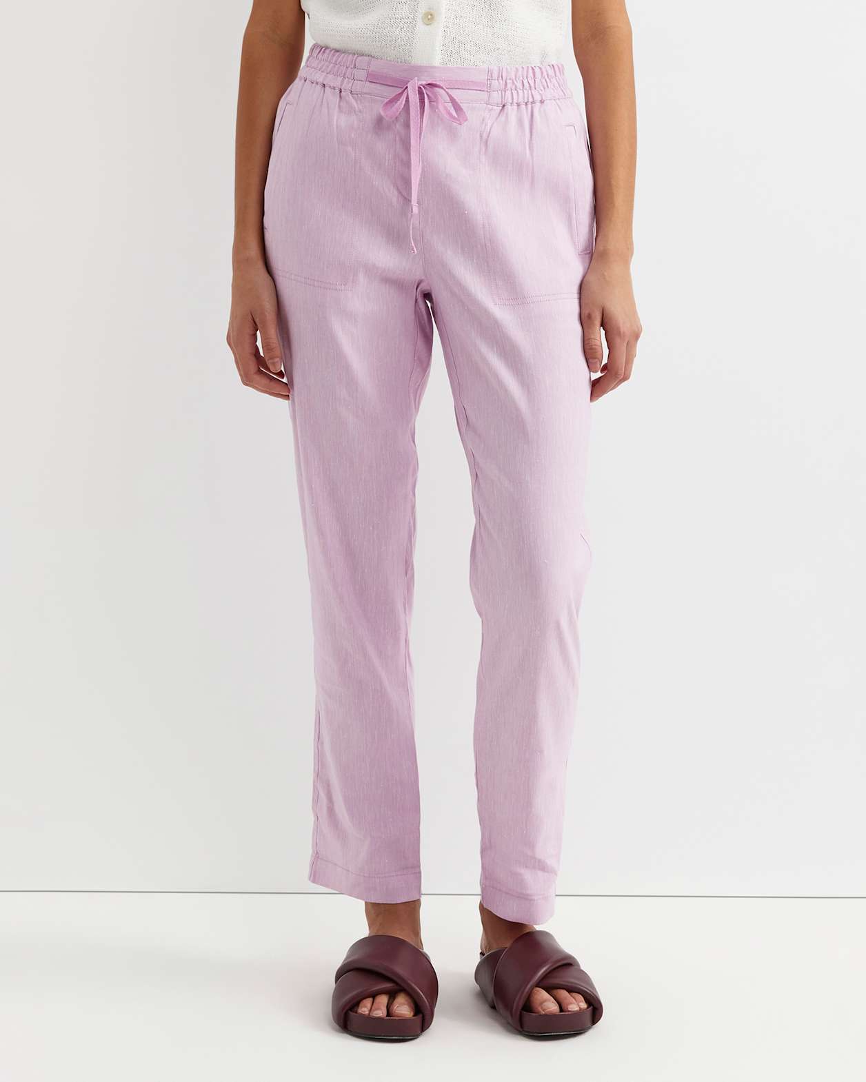Rosa Linen Pant in ORCHID