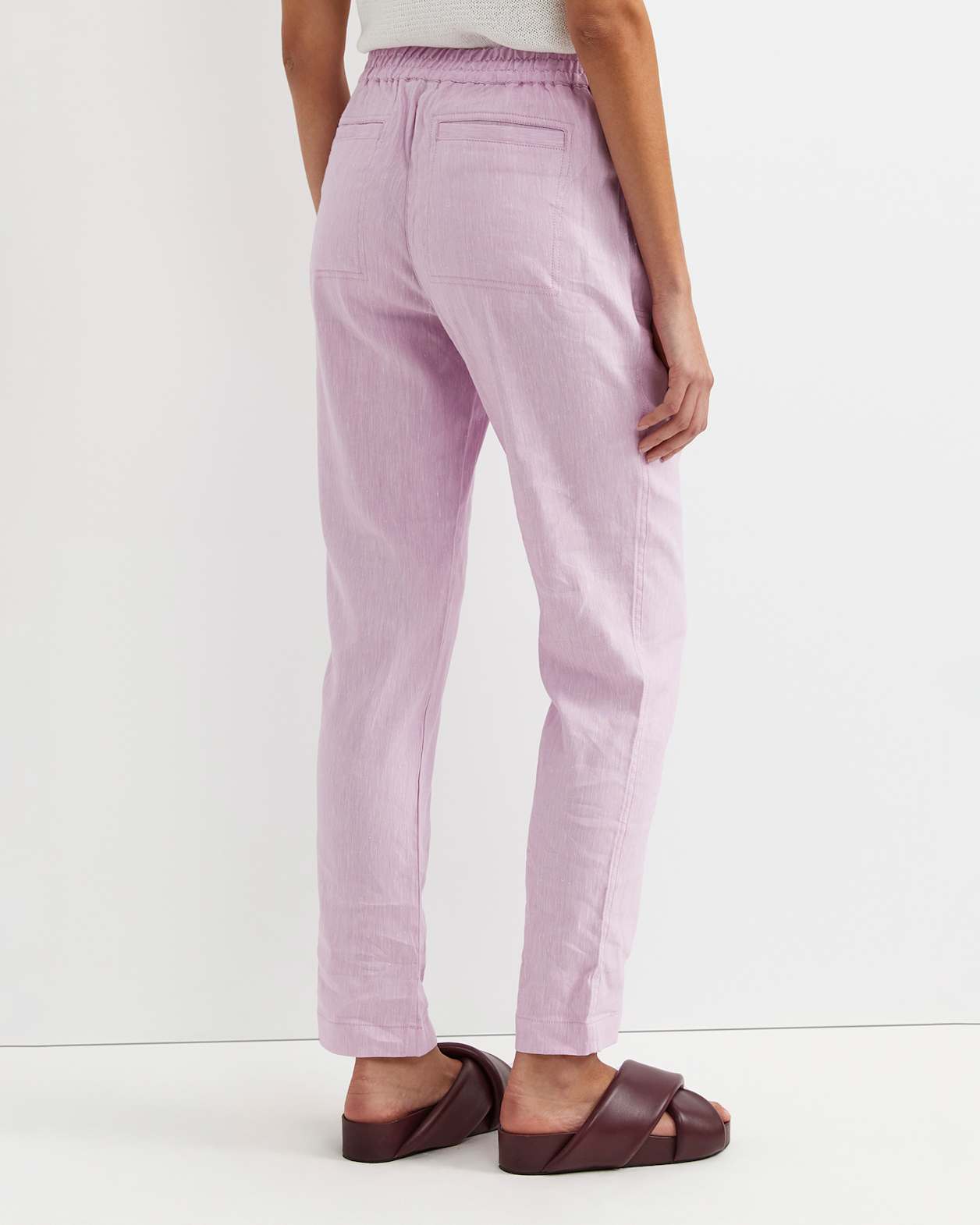 Rosa Linen Pant in ORCHID