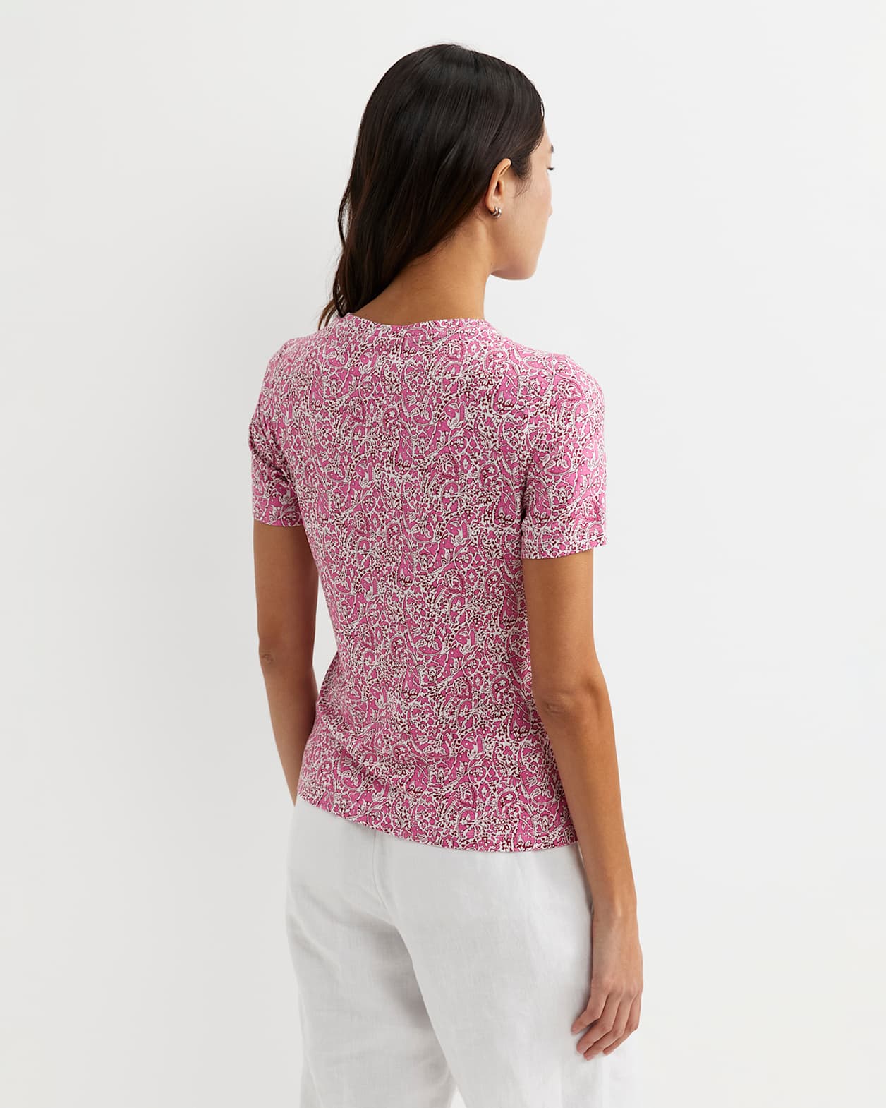 Laurel Short Sleeve Liberty Tee in PINK MULTI