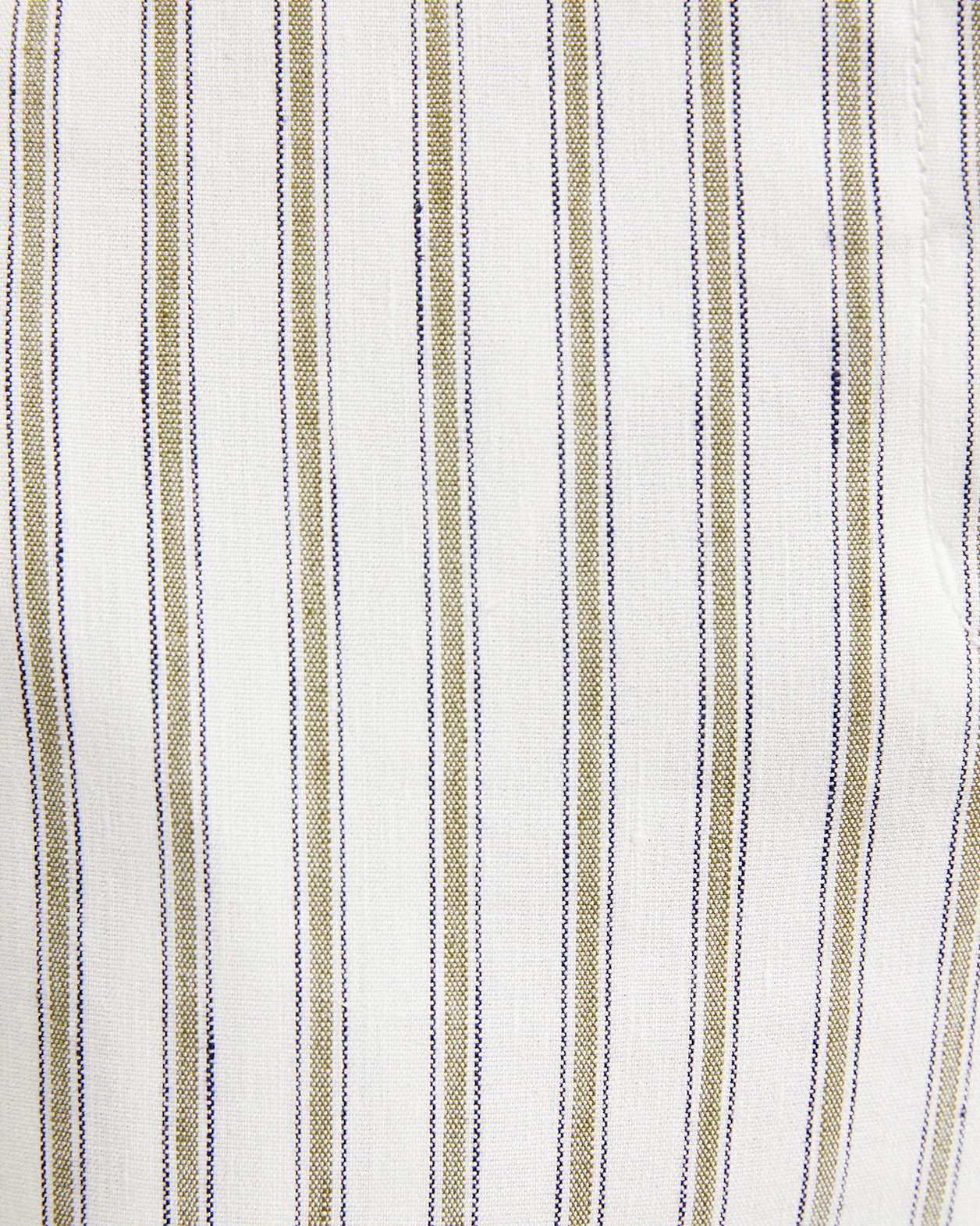 Rosa Wide Leg Linen Pant in WHITE/KHAKI