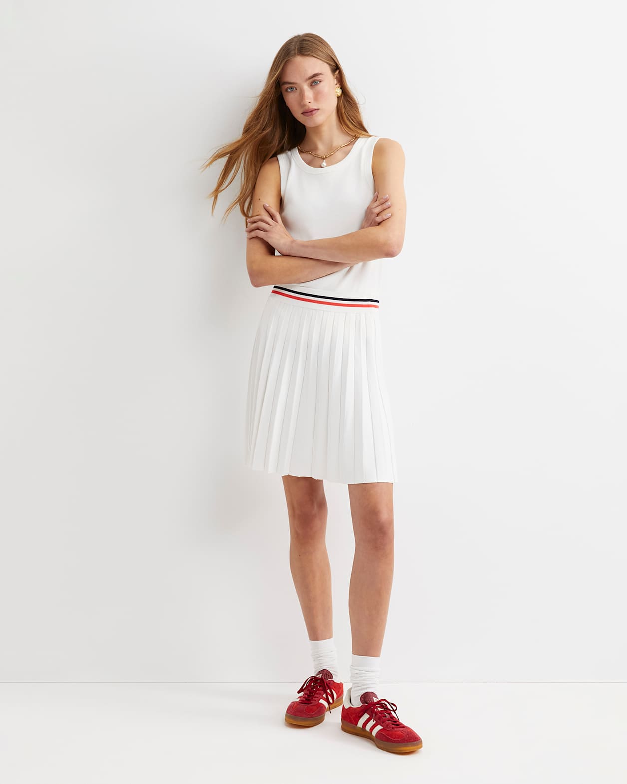Maxine Milano Mini Skirt in WHITE