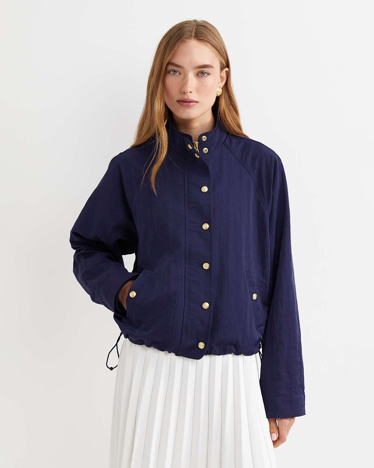 Tia Windcheater in NAVY