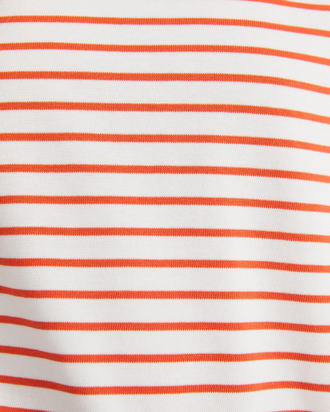 Amanda Stripe Short Sleeve Tee in ORANGE/WHITE