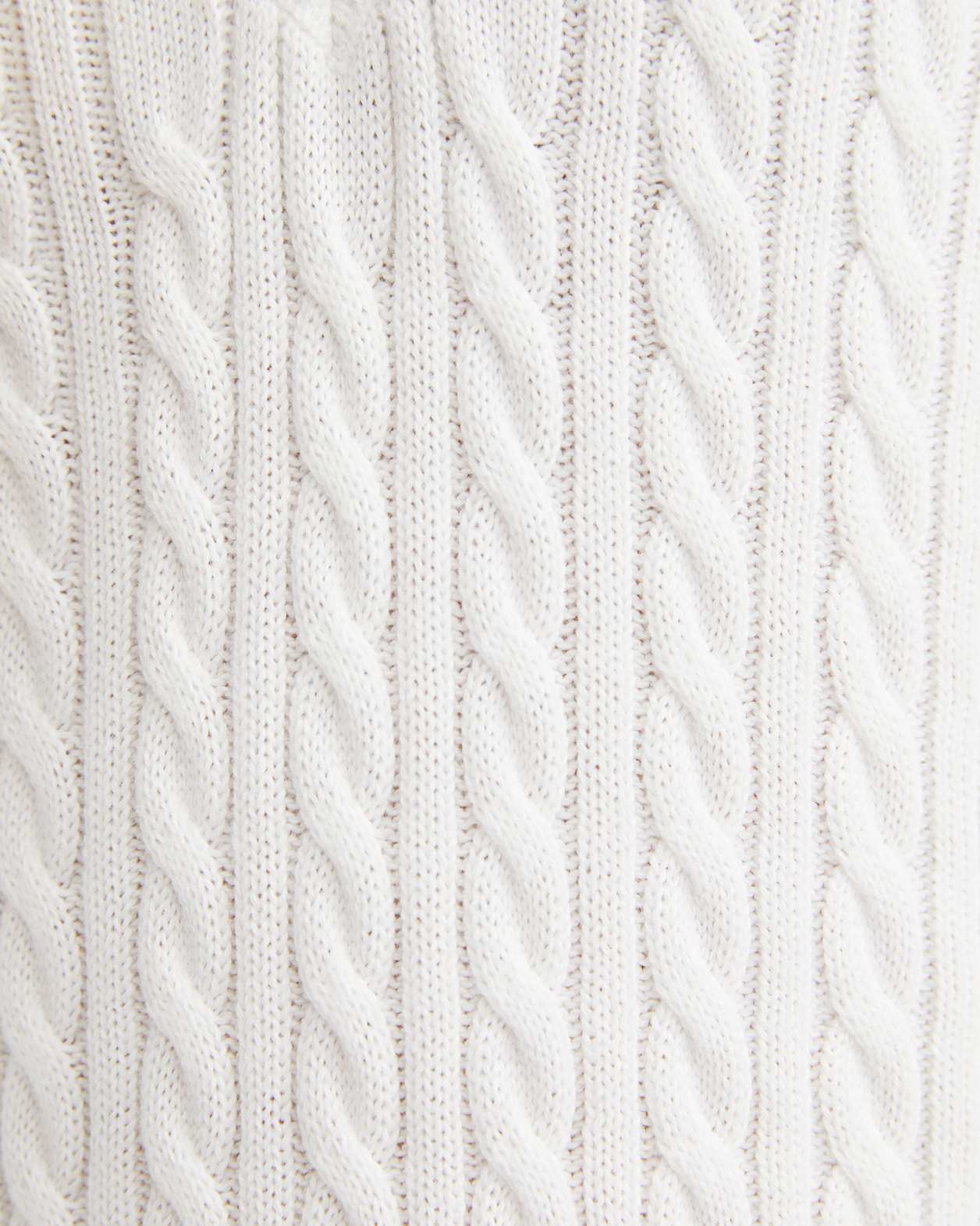 Elka Varsity Cable Sweater in WINTER WHITE