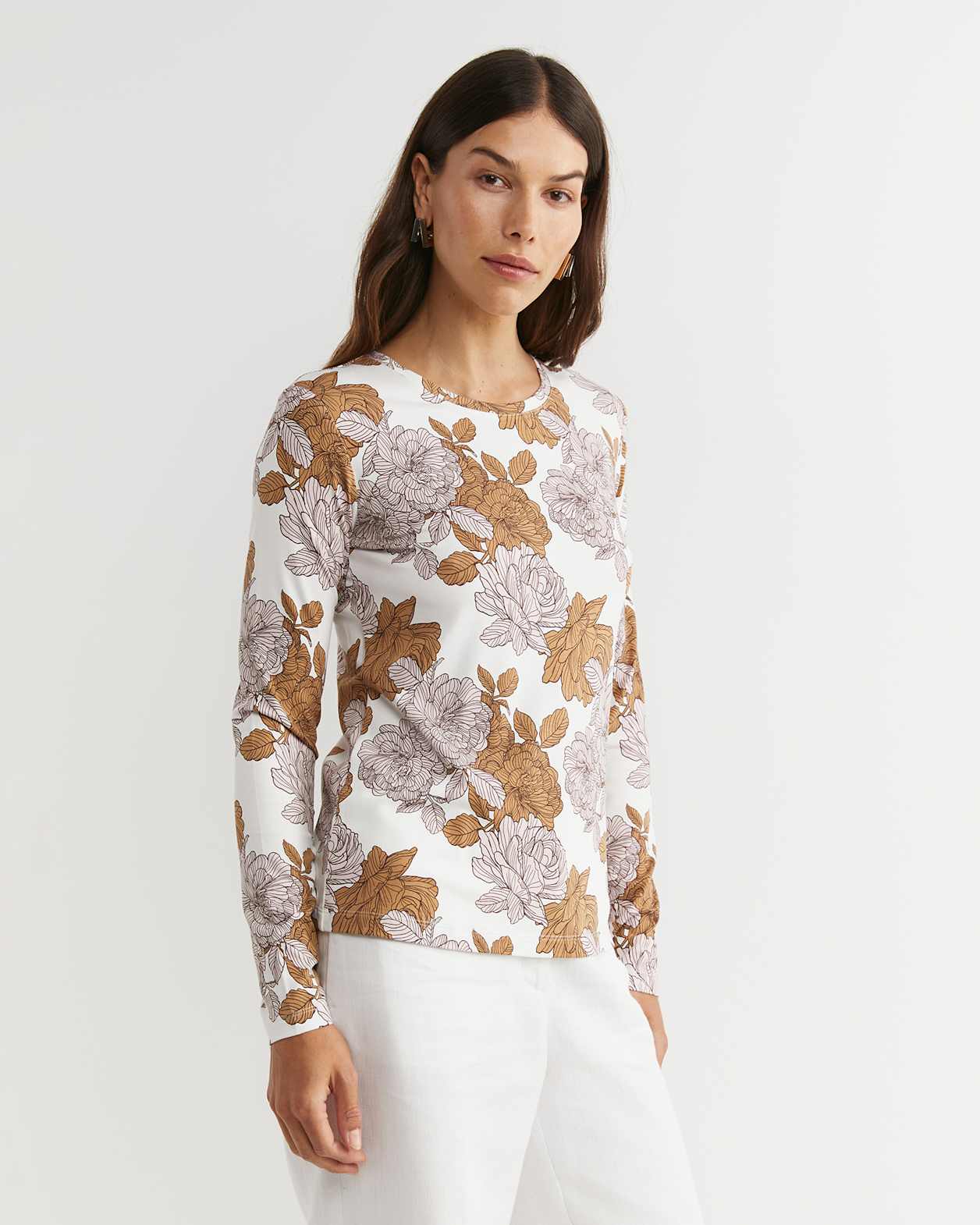 Miranda Magic Long Sleeve Tee in TAN
