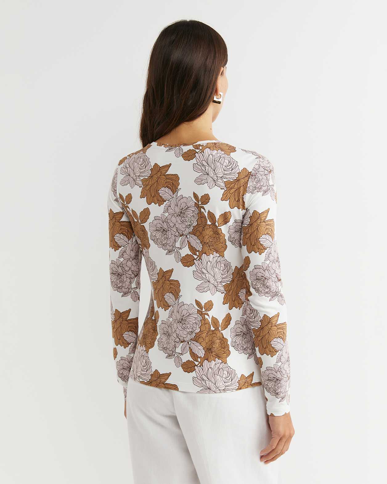 Miranda Magic Long Sleeve Tee in TAN