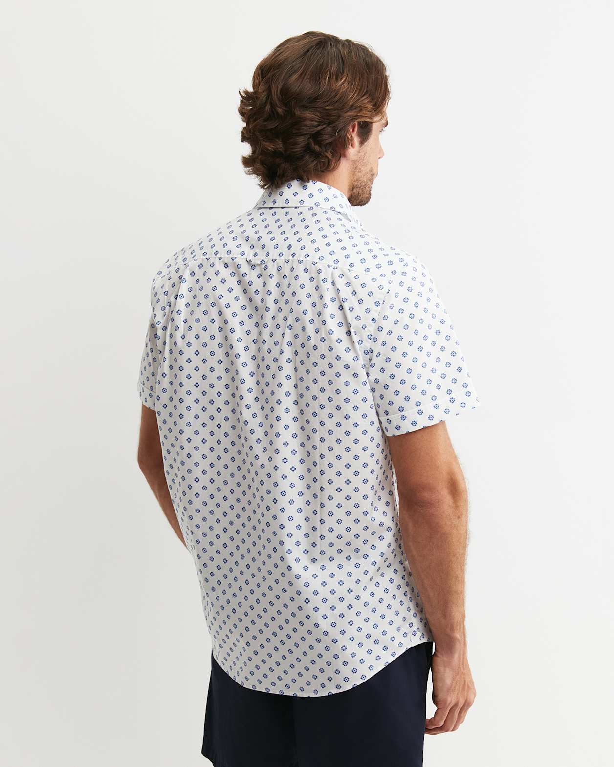 Parker Short Sleeve Shirt in WHITE/MULTI