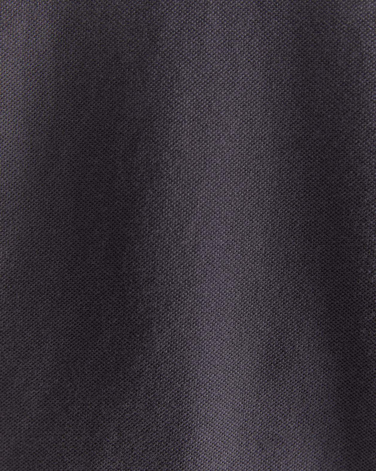 SC Tipped Pique Polo in CHARCOAL