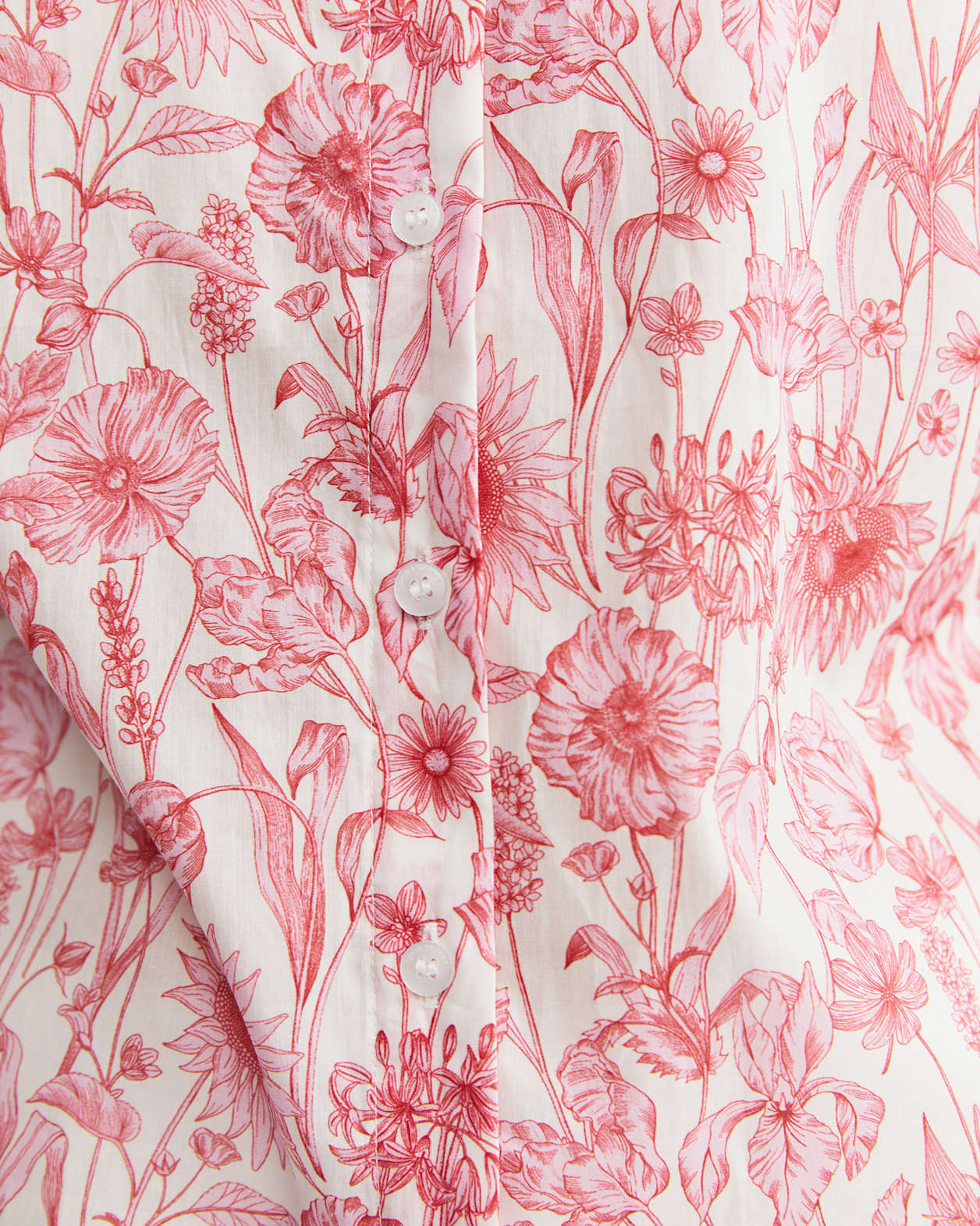 Muse Liberty Long Sleeve Shirt in WHITE/PINK